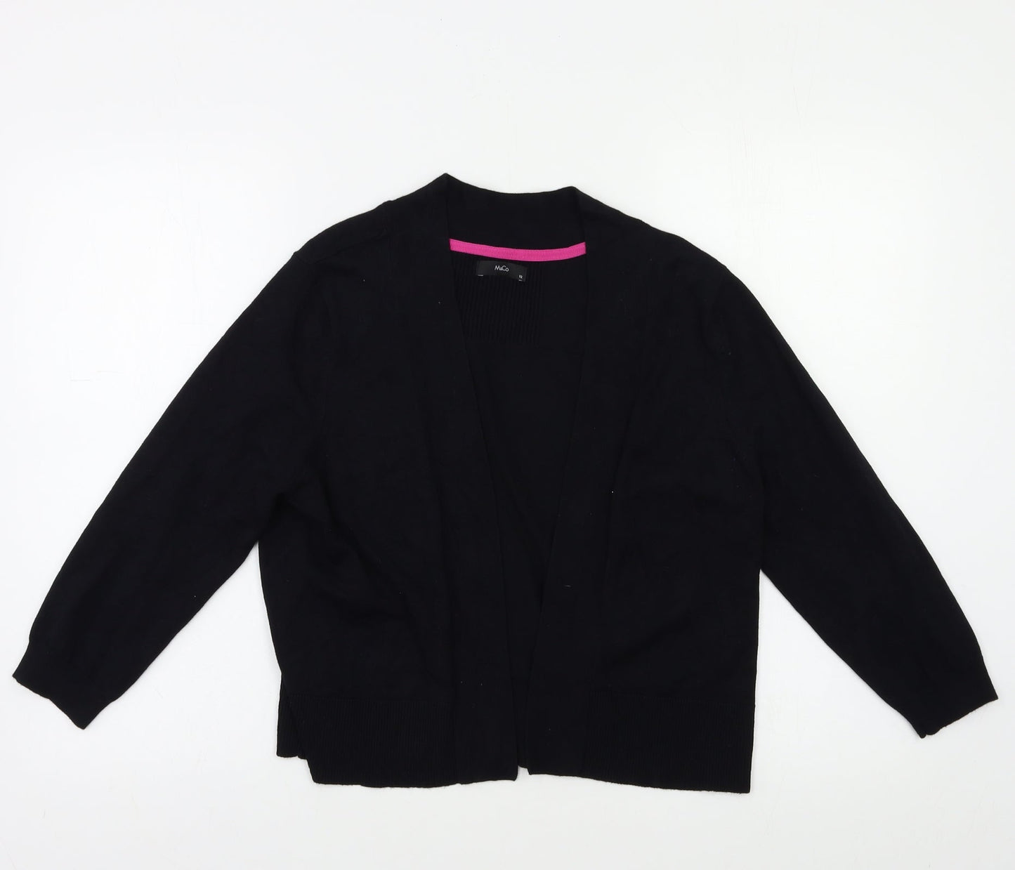 M&Co Womens Black   Cardigan Jumper Size 12