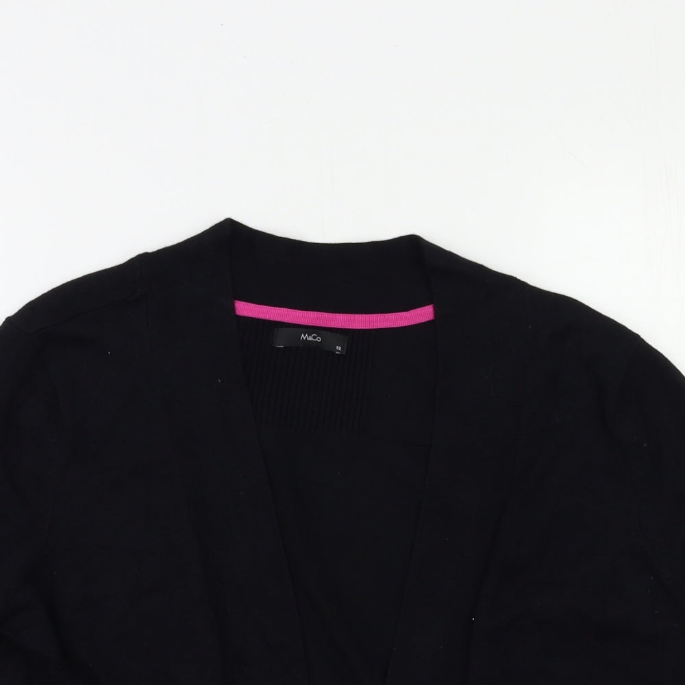 M&Co Womens Black   Cardigan Jumper Size 12