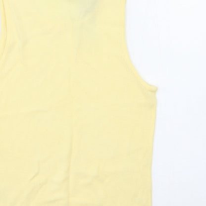 Debbie Morgan Womens Yellow   Vest Jumper Size S