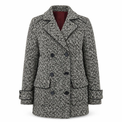 Tu Womens Grey   Pea Coat Coat Size 8