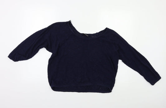 Topshop Womens Blue   Pullover Jumper Size 10