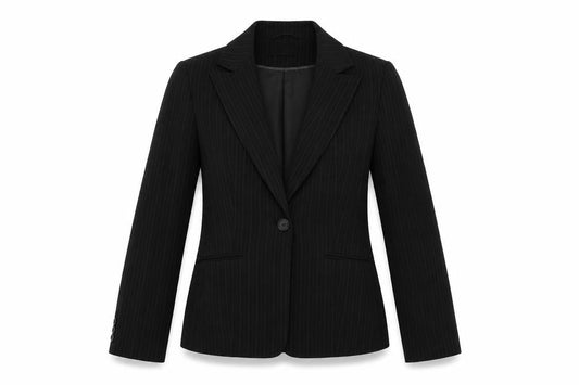 Primark Womens Black Striped  Jacket Blazer Size 10