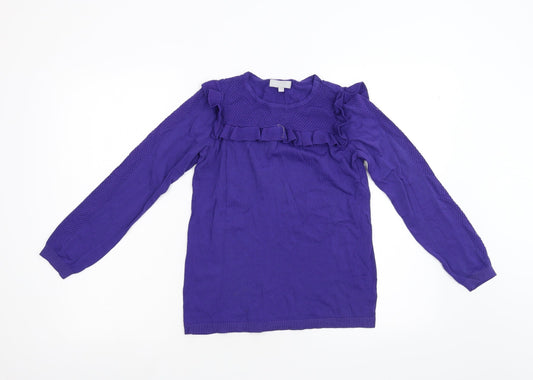Red Herring Womens Purple  Knit Pullover Jumper Size 8
