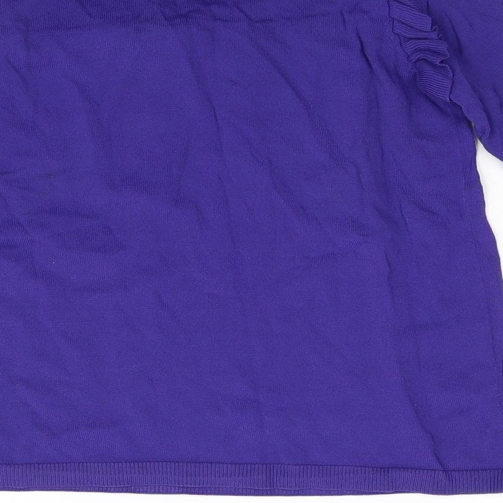 Red Herring Womens Purple  Knit Pullover Jumper Size 8