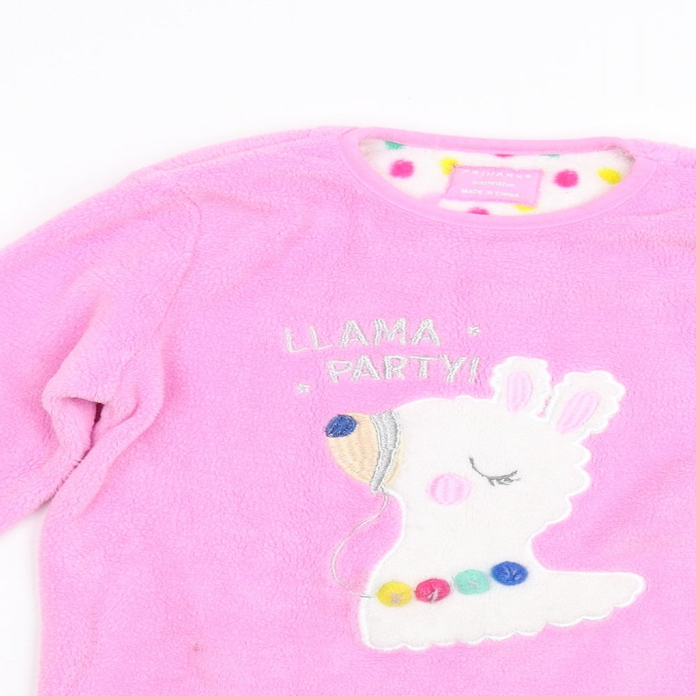 Primark Girls Pink Solid  Top Pyjama Top Size 11-12 Years
