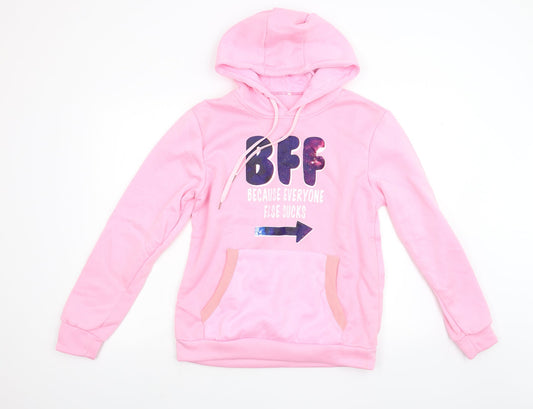 Preworn Womens Pink   Pullover Hoodie Size M  - BFF