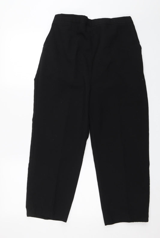 Preworn Womens Black   Capri Trousers Size 18 L23 in