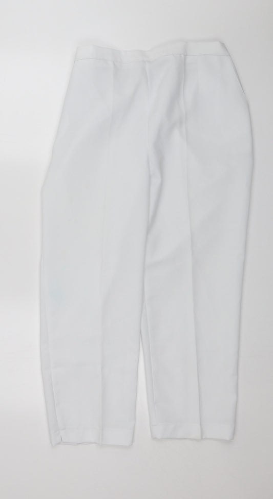 Emma Collection Womens White   Capri Trousers Size 18 L23 in