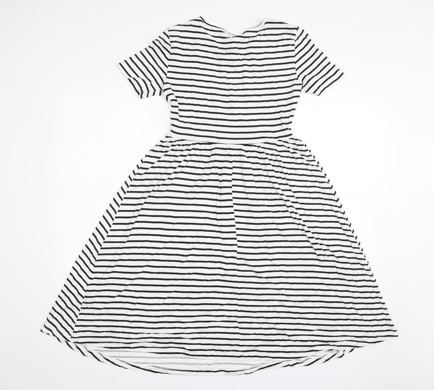 ASOS Womens White Striped  A-Line  Size 8
