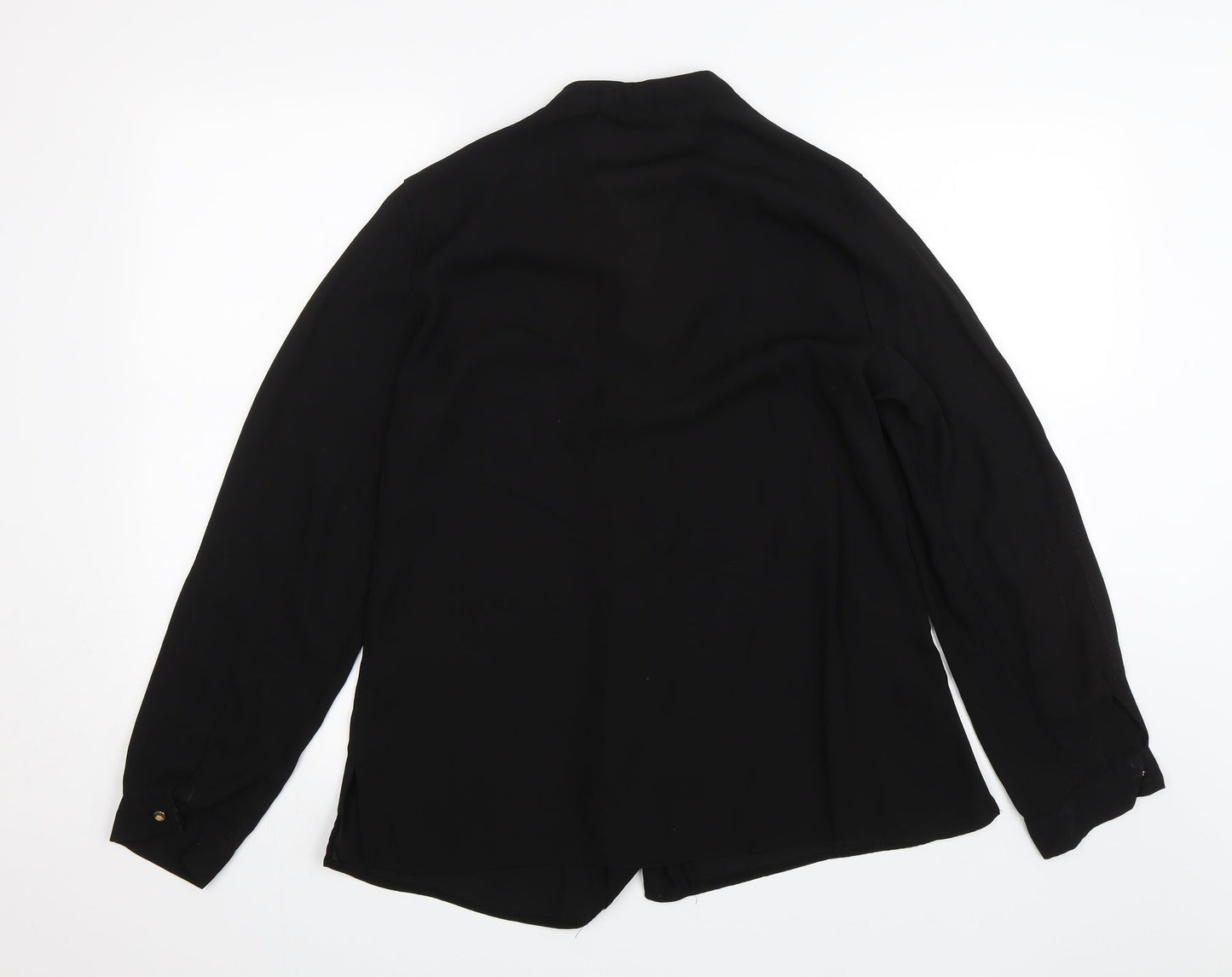 Dorothy Perkins Womens Black   Basic Button-Up Size 14