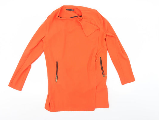 Atmosphere Womens Orange   Jacket Coatigan Size 10