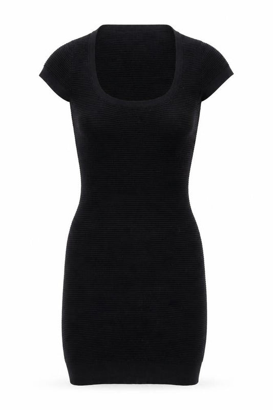 French Connection Womens Black Striped  Mini  Size 8