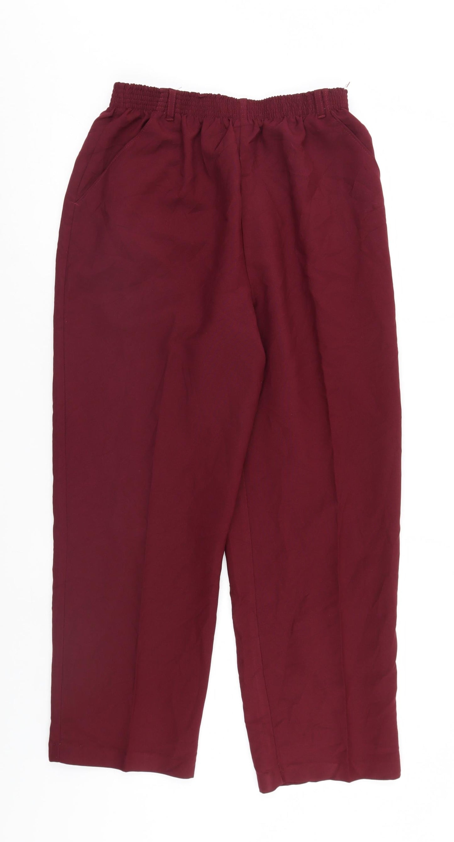 Carriage court Womens Purple   Trousers  Size 14 L27 in - Elastic Waist
