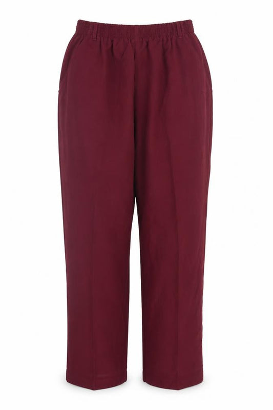 Carriage court Womens Purple   Trousers  Size 14 L27 in - Elastic Waist
