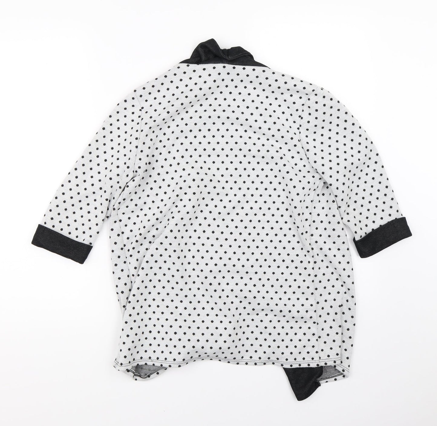 Tammy Girls White Polka Dot  Cardigan Jumper Size 14-15 Years