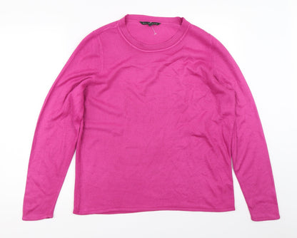 Bonmarché Womens Pink Pullover Jumper Size 14