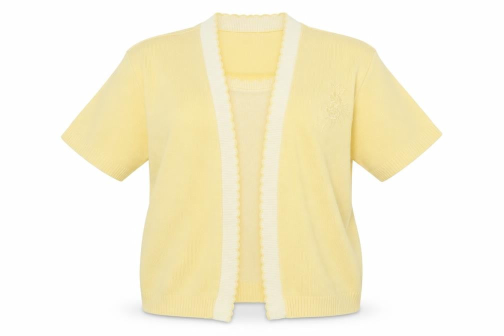 Pure & Natural Womens Yellow   Pullover Jumper Size 2