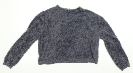 Pull&Bear Womens Blue   Pullover Sweatshirt Size XL