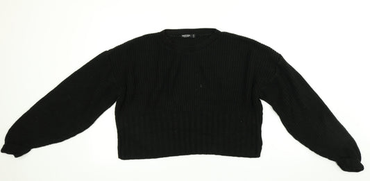 Nasty Gal Womens Black   Pullover Jumper Size S