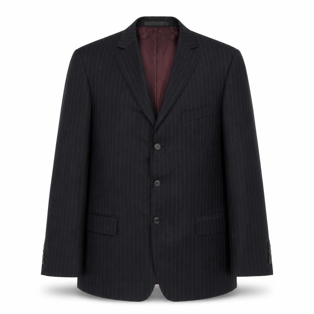 Marks & Spencer Mens Black Striped  Jacket Suit Jacket