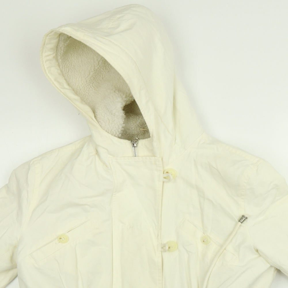 NEXT Womens Beige   Parka Coat Size 10