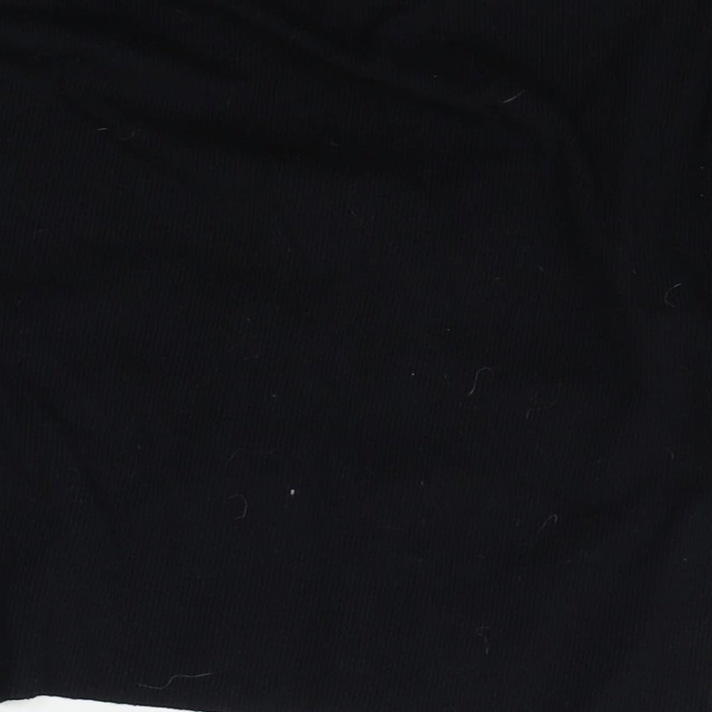 Primark Womens Black   Cropped T-Shirt Size 2XS
