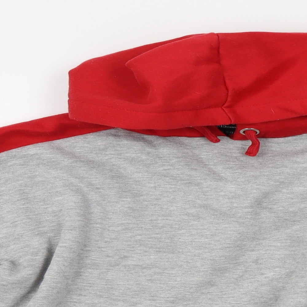 New Look Girls Grey   Pullover Hoodie Size 12-13 Years  - cropped