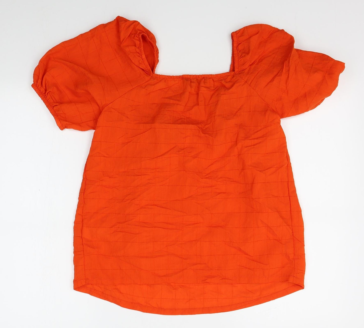 F&F Womens Orange   Basic Blouse Size 8
