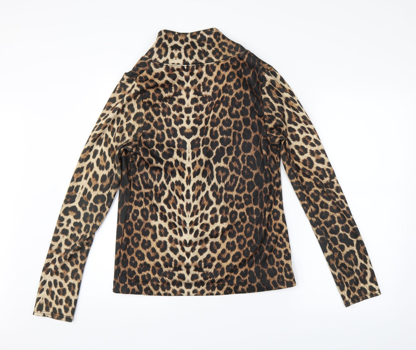 Miso Womens Multicoloured Animal Print  Basic Button-Up Size 12