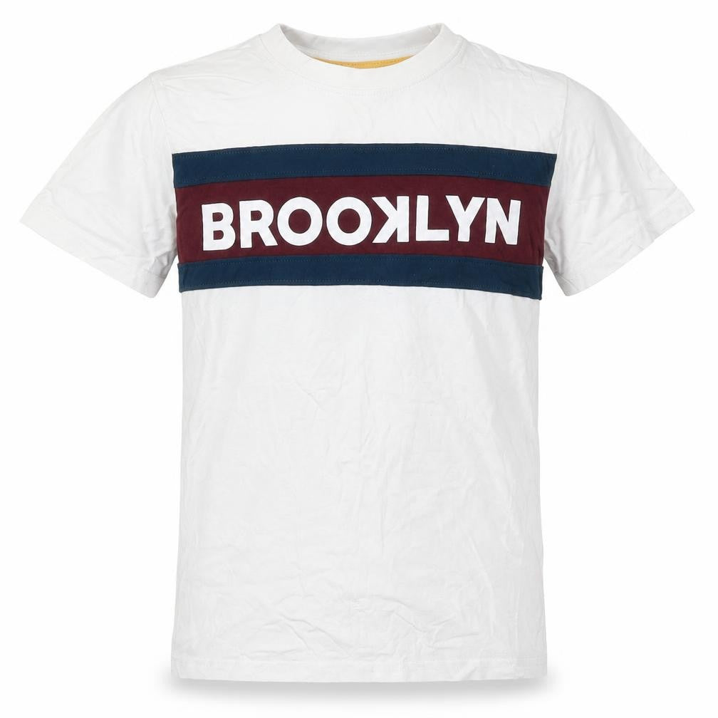 Urban Outlaws Boys White   Basic T-Shirt Size 9-10 Years  - Brooklyn