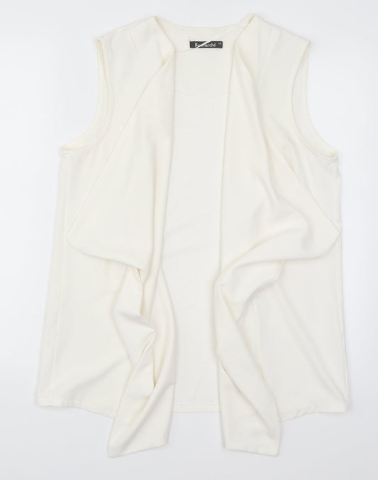 Bonmarché Womens White   Jacket  Size 14