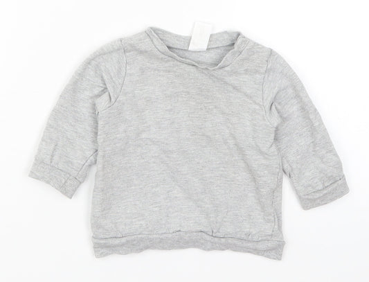 H&M Baby Grey   Basic T-Shirt Size 6-9 Months