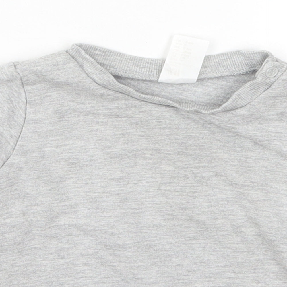 H&M Baby Grey   Basic T-Shirt Size 6-9 Months