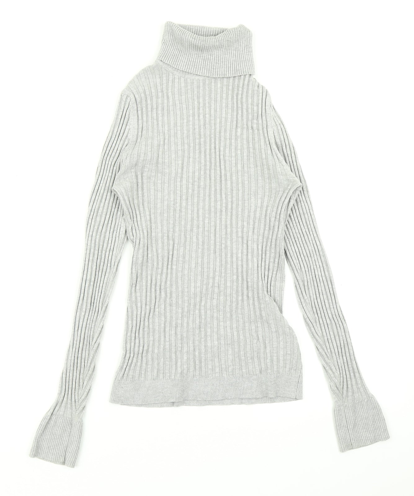New Look Womens Grey  Knit Pullover Jumper Size 10