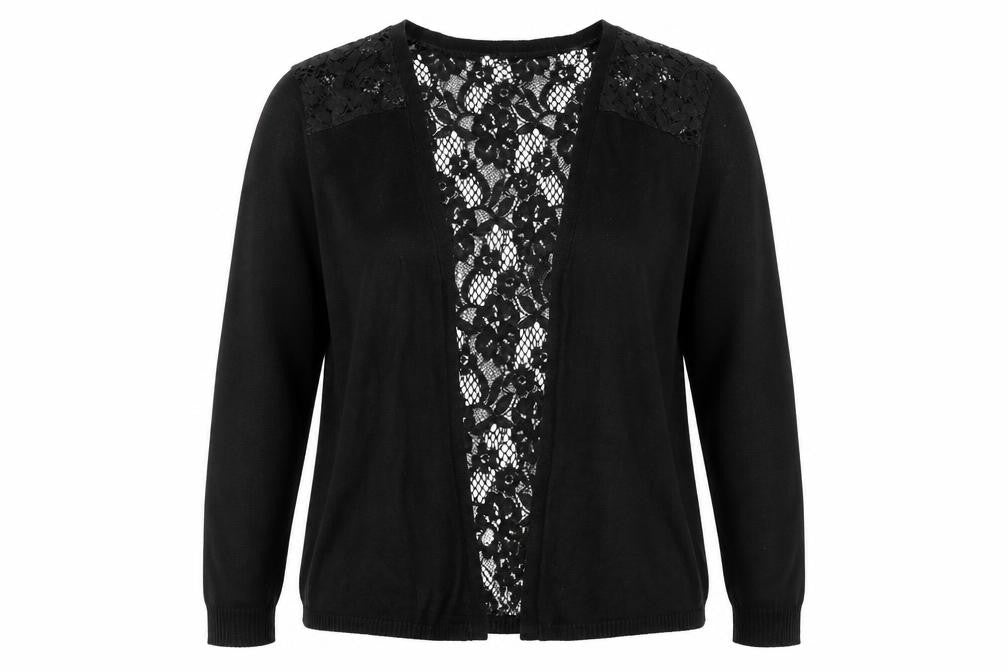Primark Womens Black  Knit Cardigan Jumper Size M