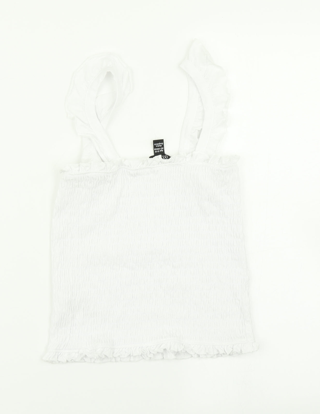 915 Generation Girls White   Cropped Tank Size 12-13 Years