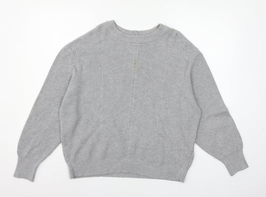 Marks and Spencer Womens Grey  Knit Pullover Jumper Size L