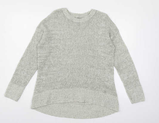 New Look Womens Grey  Knit Pullover Jumper Size M