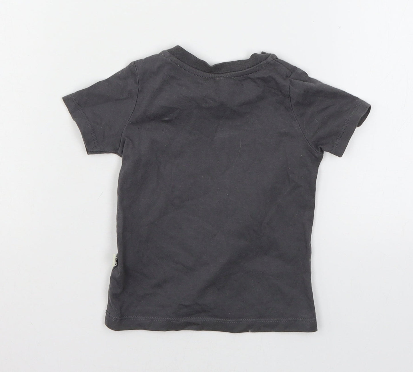 F&F Baby Grey  Jersey Basic T-Shirt Size 12-18 Months  - Wild about my planet