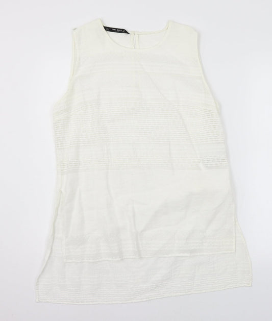 Zara Womens White   Basic Blouse Size L