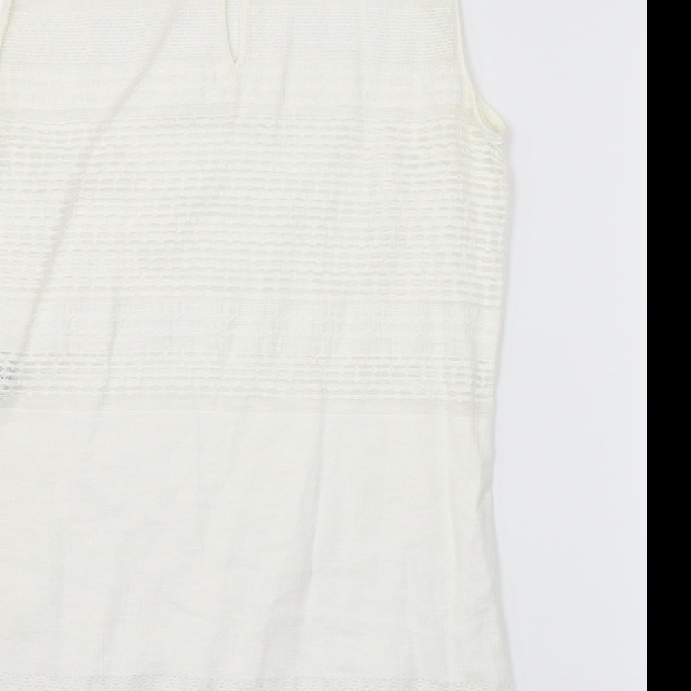 Zara Womens White   Basic Blouse Size L