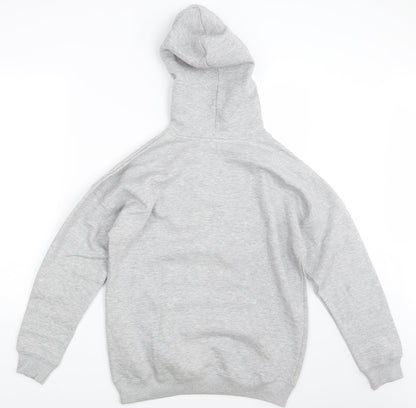 Preloved New Look Mens Grey   Pullover Hoodie Size S - Back