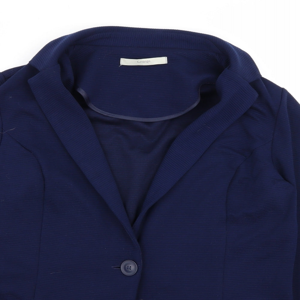 Asda George Womens Blue   Jacket Blazer Size 12