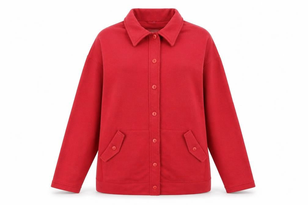 Essentials Womens Red   Cardigan Jumper Size M