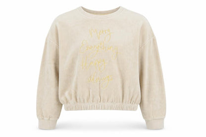 Asda George Girls Beige   Pullover Jumper Size 7-8 Years