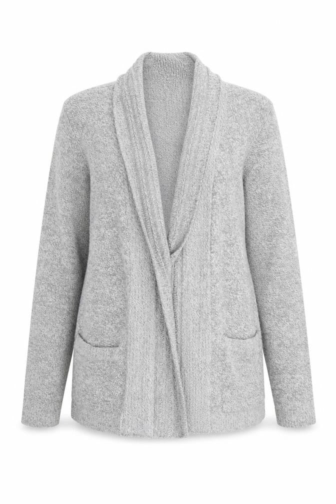 musky Womens Grey   Cardigan Jumper Size S  - size s/m