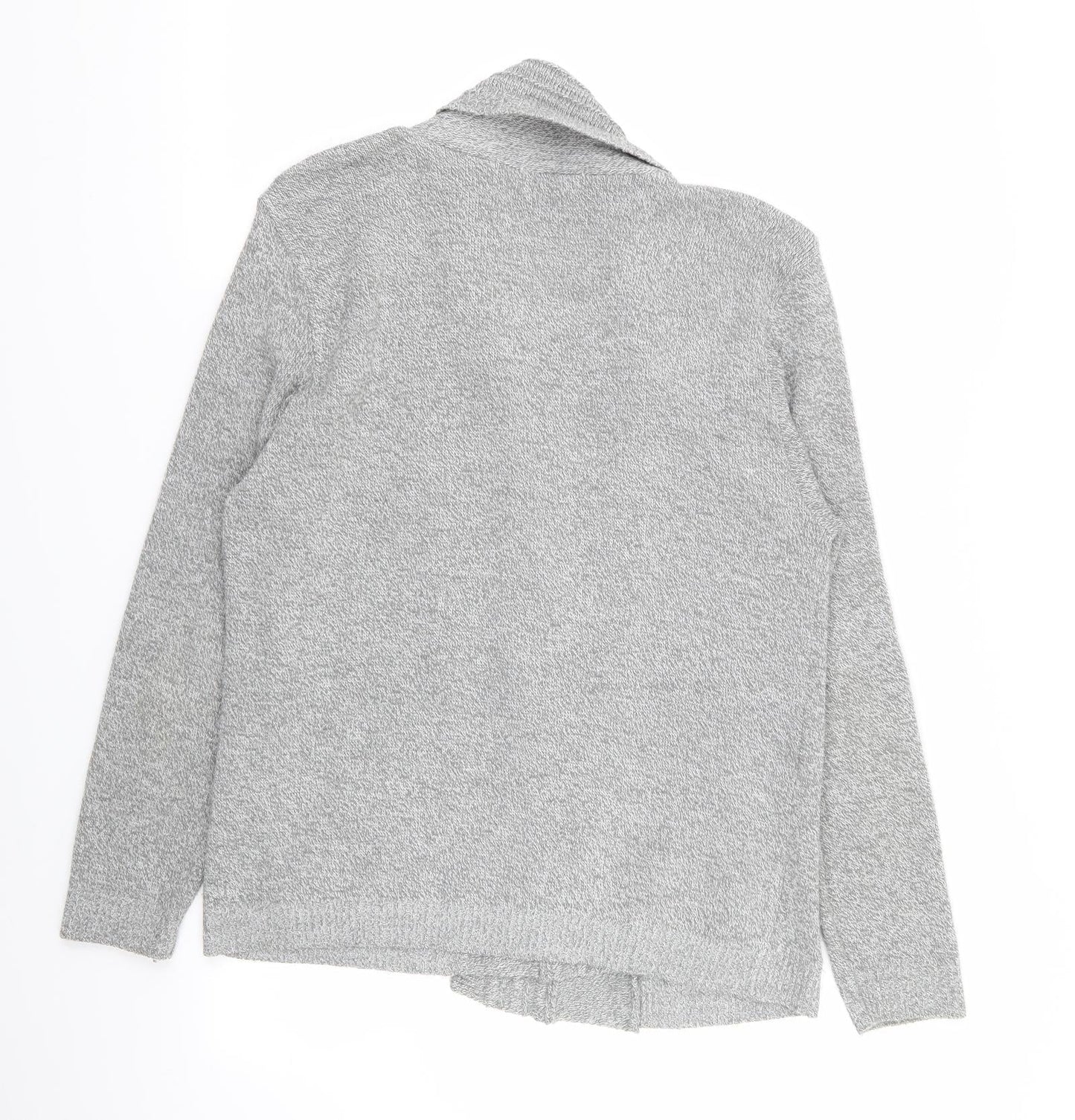 musky Womens Grey   Cardigan Jumper Size S  - size s/m