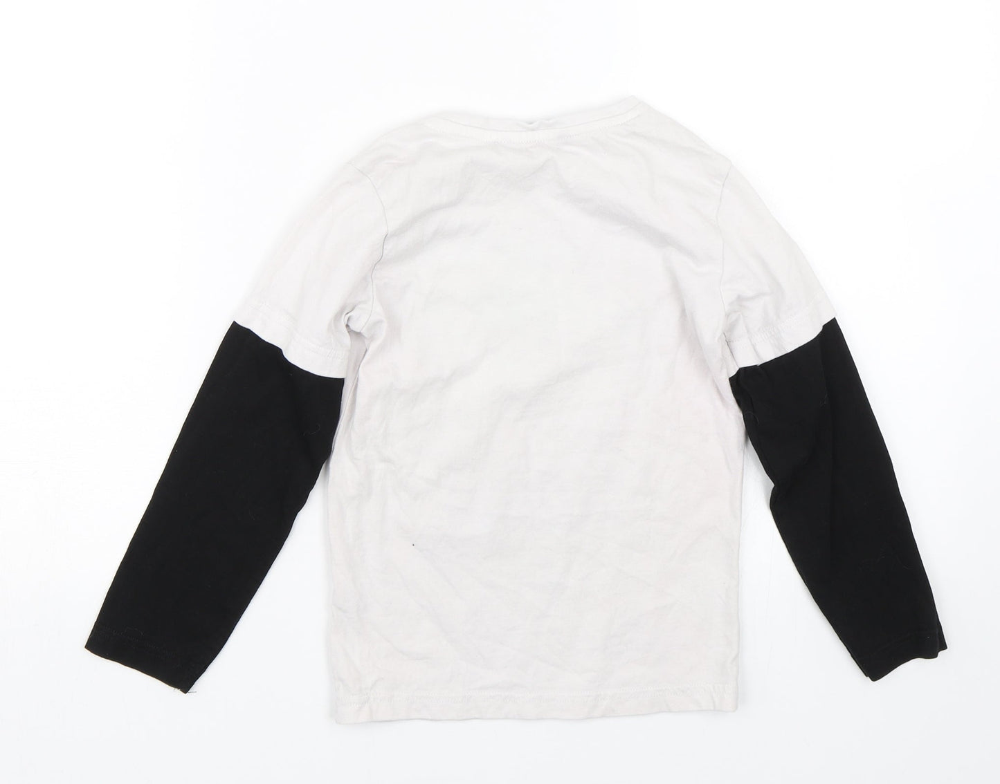 George Boys White   Basic T-Shirt Size 6-7 Years  - Gaming