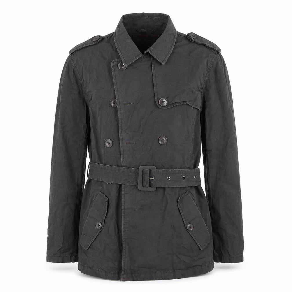 Fabric Womens Grey   Parka Coat Size M