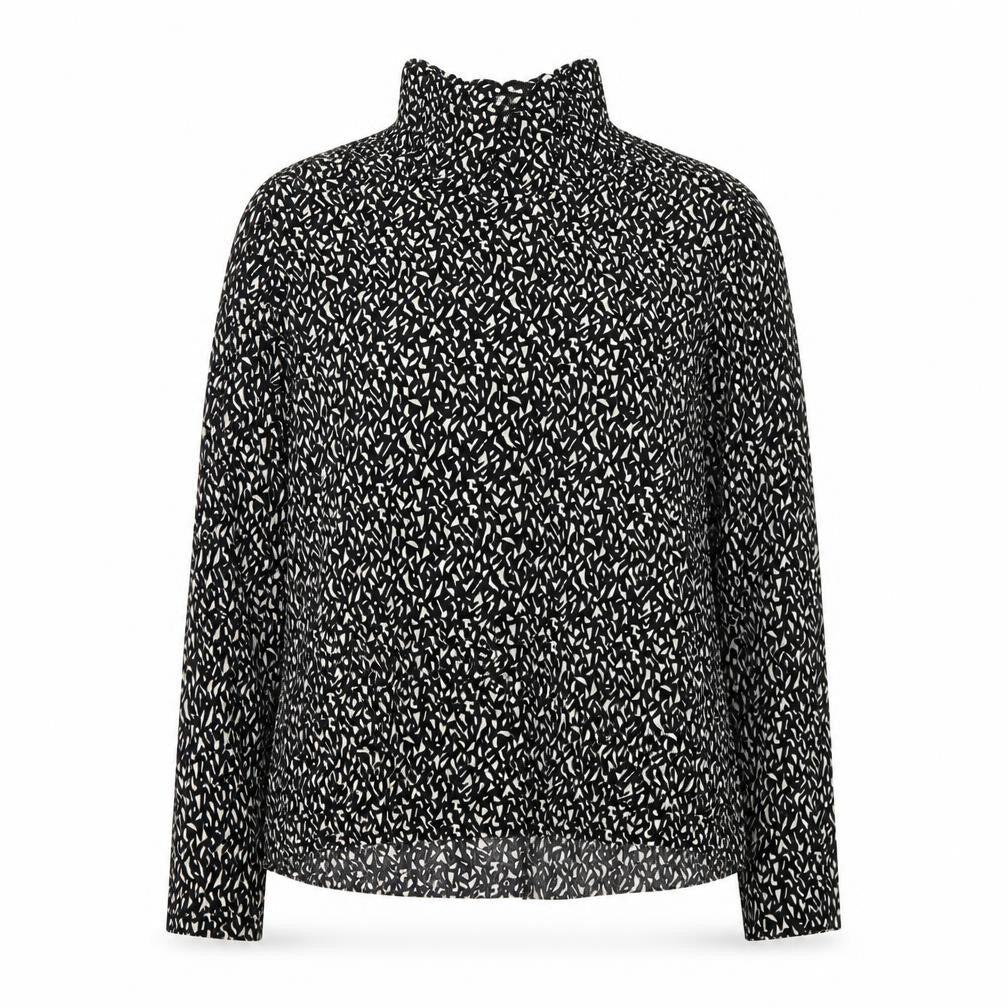 Topshop Womens Black Geometric  Basic T-Shirt Size 10
